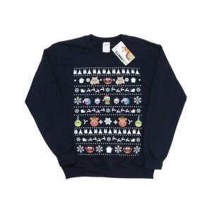 Disney Womens/Ladies The Muppets Christmas Heads Sweatshirt / Deep Navy
